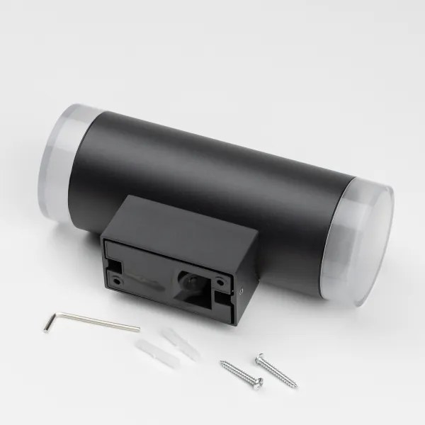 Brilagi - Aplică de perete pentru exterior LED RGBW MATERA, 2x GU10 / 6W / 230V, negru, IP54