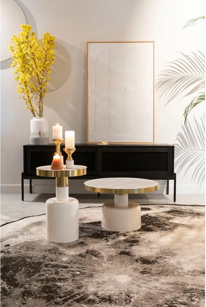 Măsuță auxiliară rotundă din metal ø 60 cm Glam – Zuiver