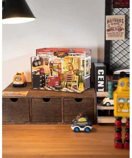 Casă miniaturală RoboTime garaj 2xAAA