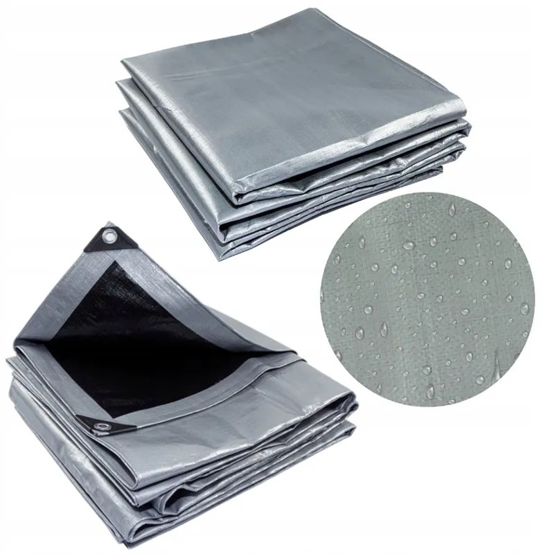 Prelată argintie impermeabilă 10m x 20m