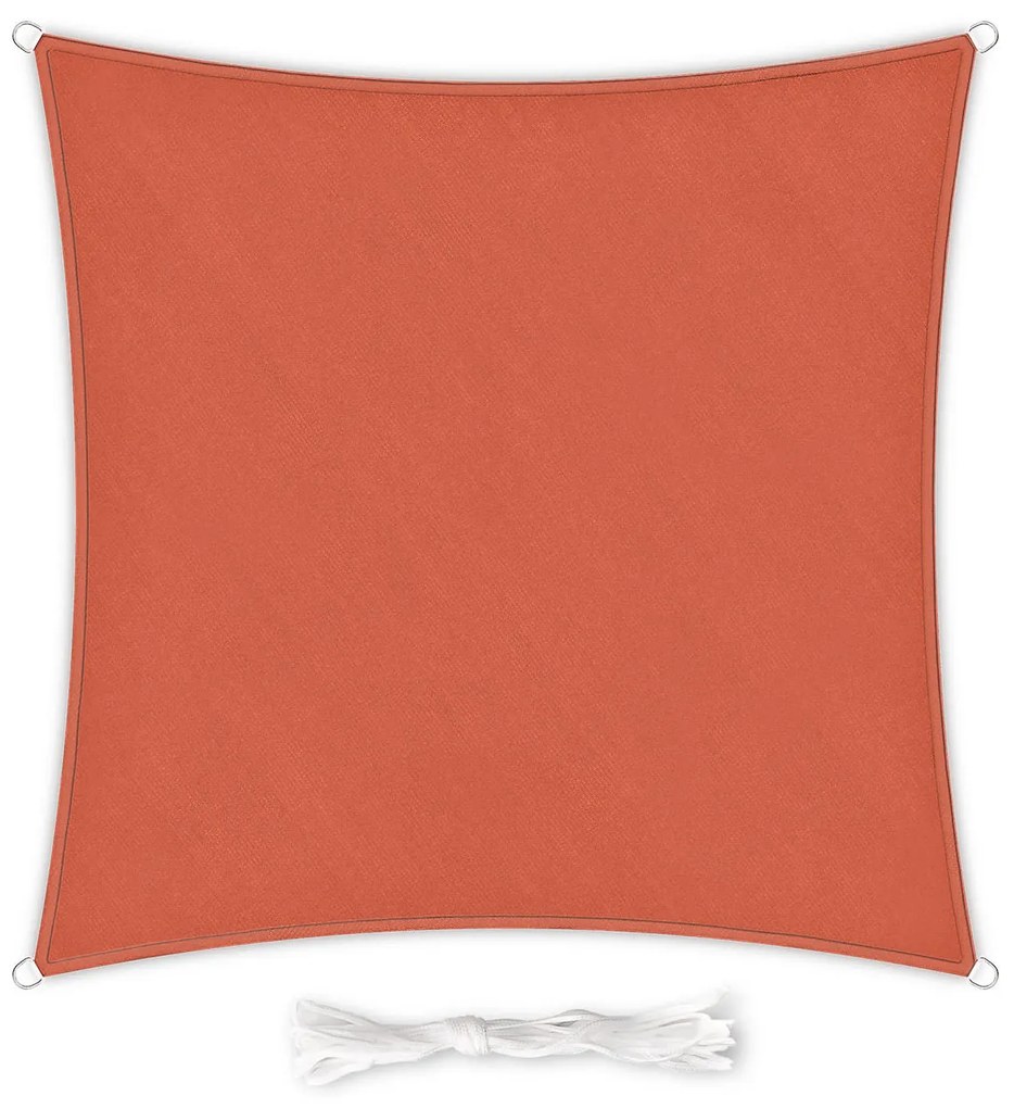 Parasolar pătrat, 3 x 3 m, poliester, respirabil