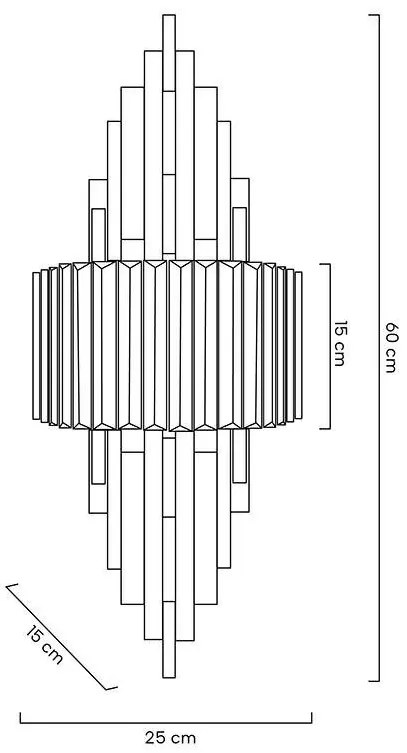Aplica de perete design modern TOWER auriu