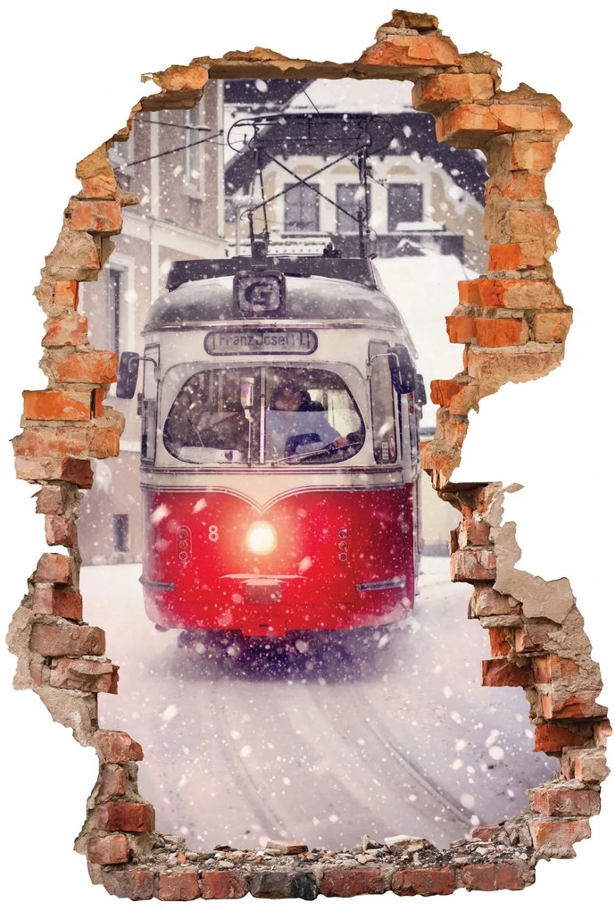 Sticker cu efect 3D - Tramvai