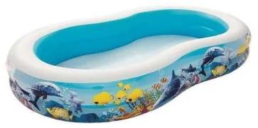 Piscina gonflabila pentru copii, model acvatic, 262x157x46 cm, Bestway Play Pool