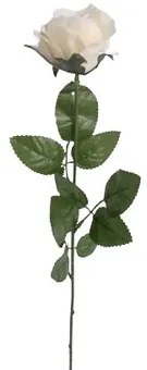 Buchet artificial de trandafiri albi, 67 cm, 12buc