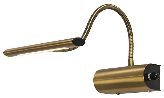 Lampă de perete Art Deco bronz cu LED - Tablou