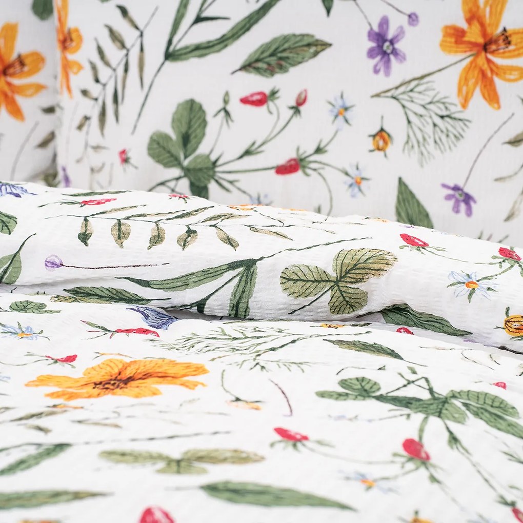 Lenjerie de pat din crep 4Home Wildflower Bliss, 160 x 200 cm, 70 x 80 cm