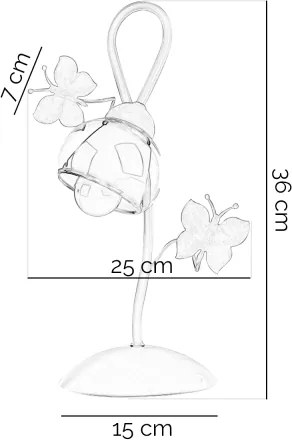 Lampă de masă pentru copii BUTTERFLY 1xE14/6W/230V ONLI