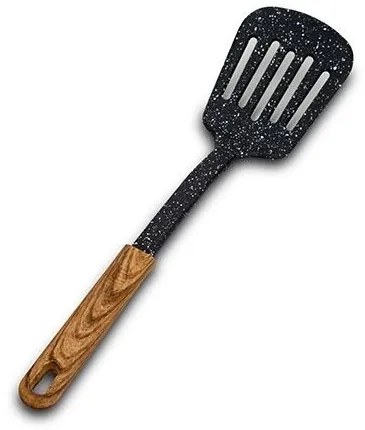 Spatula cu fante Nature Small Negru, L32,5 cm