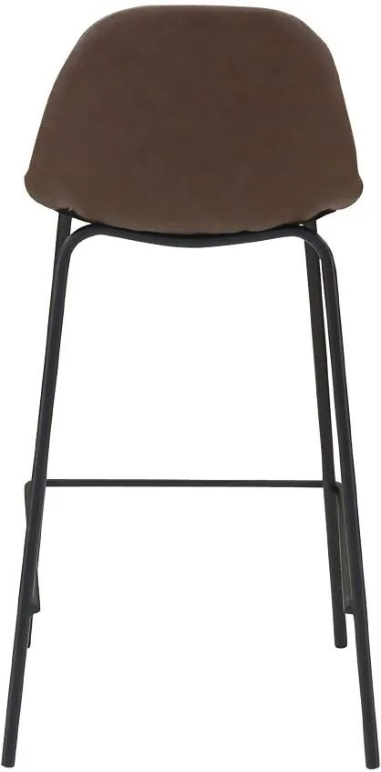 Scaun de Bar Zara - Metal Maro Inchis Lungime(45 cm) x Latime(45 cm) x Inaltime(86.5 cm)