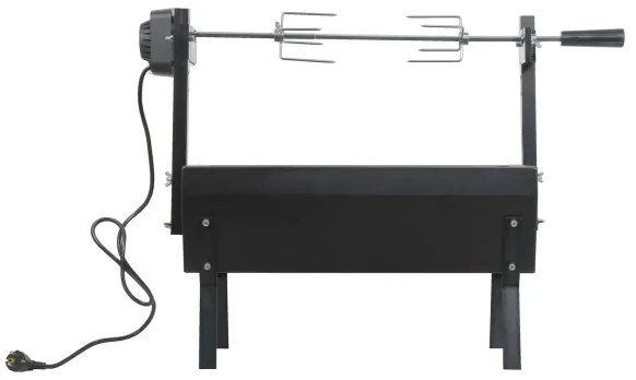 Grătar cu cărbuni cu motor 4W/230V negru