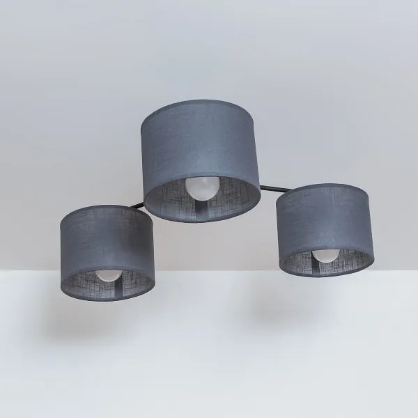 Lustră aplicată ALBA 3xE27/15W/230V gri