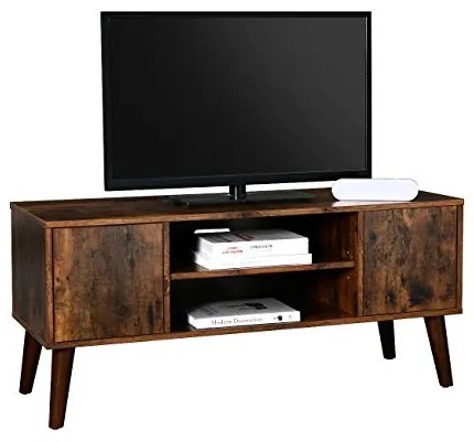 COTVI1 - Comoda TV 110 cm, living, dormitor, stil industrial - Maro