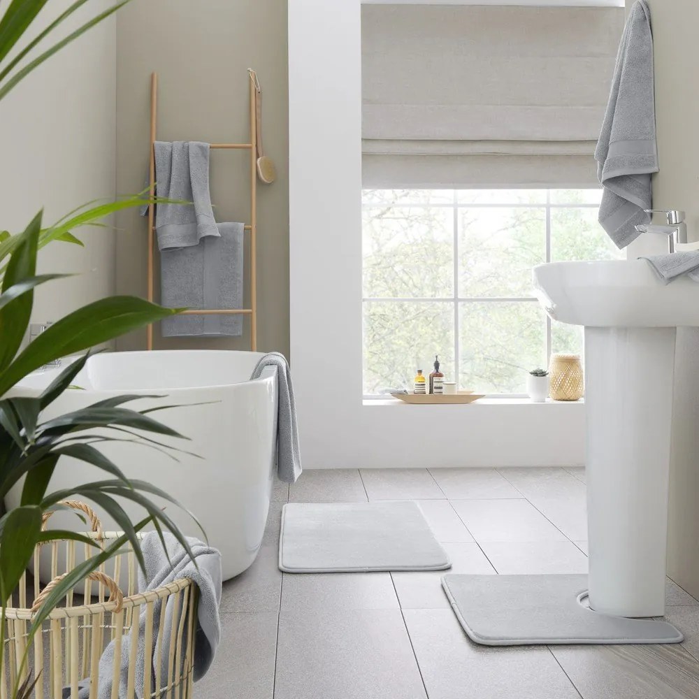 Prosoape de baie gri-deschis 6 buc. din bumbac din frotir Anti-Bacterial – Catherine Lansfield