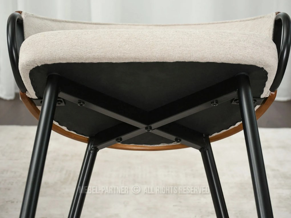 Scaun Elviria K (nuc + negru). Promo -9%. 1111040