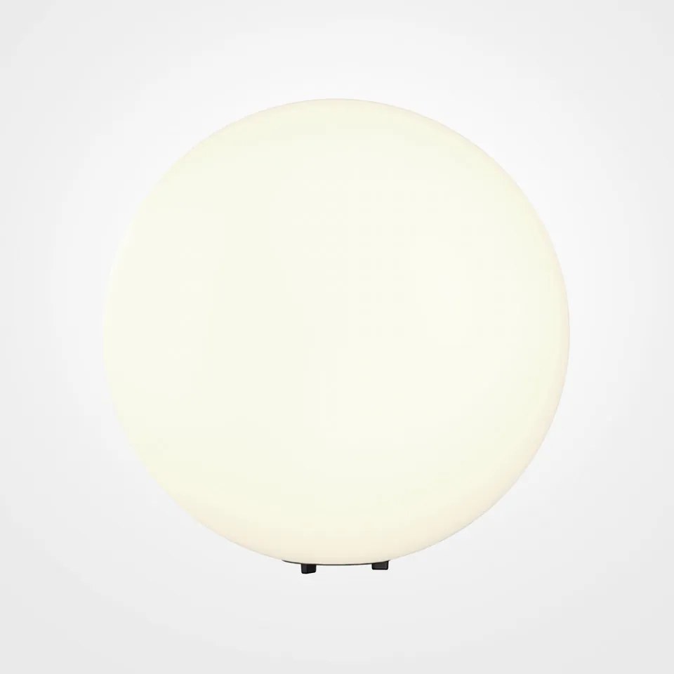 Lampa exterior moderna sfera alba pentru podea Maytoni Erda d50