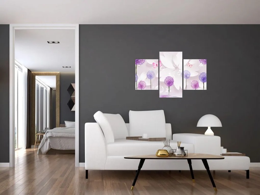 Tablou - Pe râul florilor (90x60 cm)