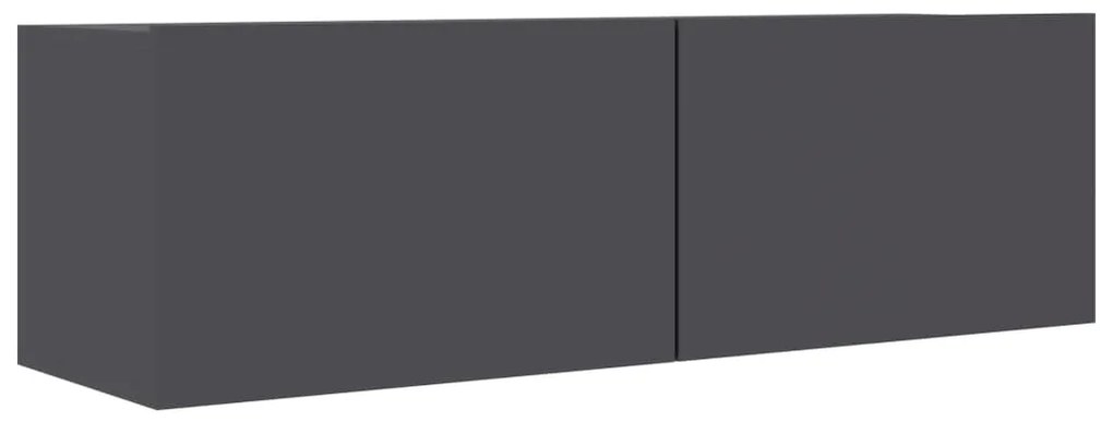 801483 vidaXL Comodă TV, gri, 100 x 30 x 30 cm, PAL