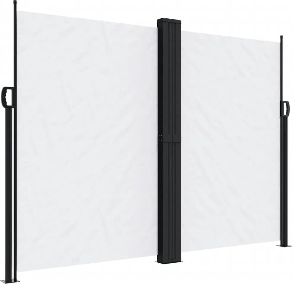 vidaXL Copertină laterală retractabilă, alb, 180x600 cm