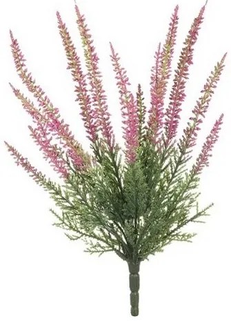 Plantă artificială Erica violet deschis, 20 x 20 x28 cm