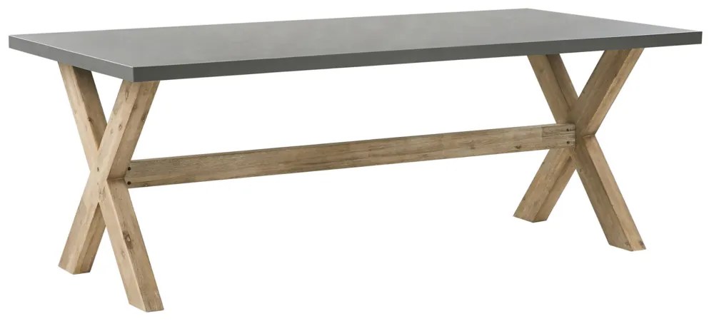 Set pentru grădină OLIBIA (gri) (cu băncuțe) (pentru 8 persoane). 1022581