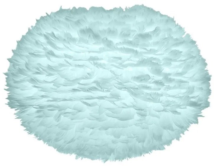 Abajur modern cu pene de gasca EOS mediu albastru deschis, 65cm 2047 VTC