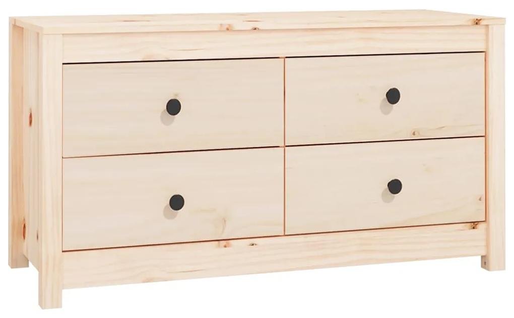 Dulap lateral, 100x40x54 cm, lemn masiv de pin 1, Maro, 100 x 40 x 54 cm