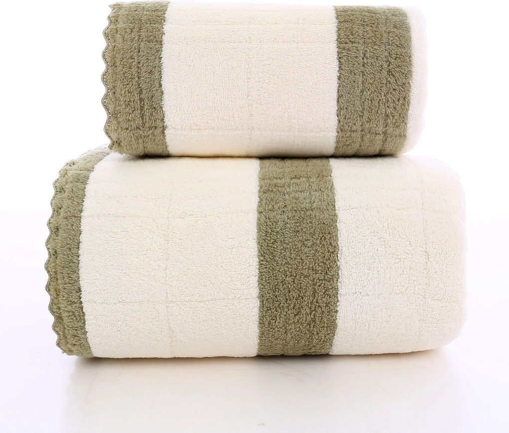 Prosop cu uscare rapida VELMORA 70x140 cm olive, 100% microfibra