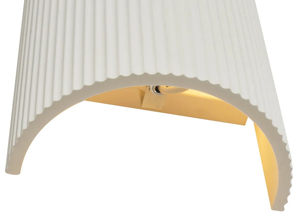 Lampă de perete scandinavă albă ovală - Plaster