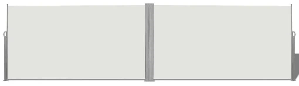vidaXL Copertină laterală retractabilă, 160 x 600 cm, crem