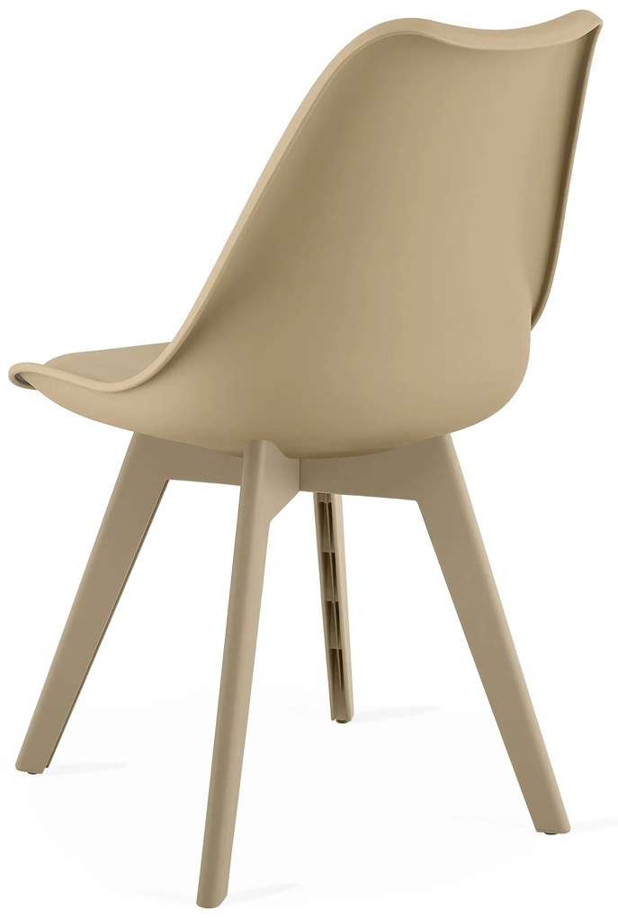 Scaun bej BALI MARK cu picioare bej