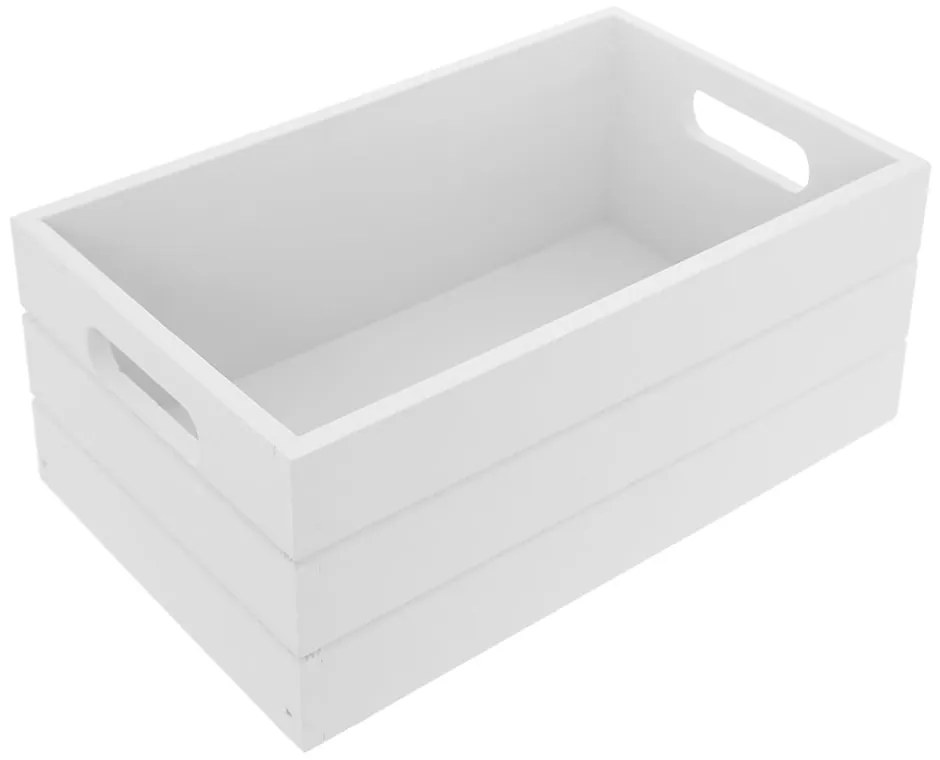 Cutie de depozitare albă din lemn 36x26x15 cm – Orion