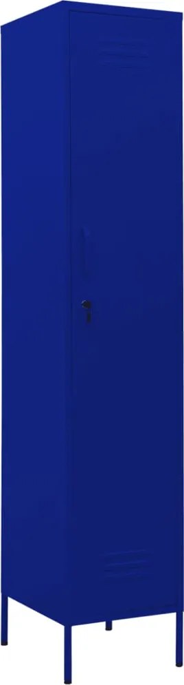 vidaXL Dulap de vestiar, bleumarin, 35x46x180 cm, oțel