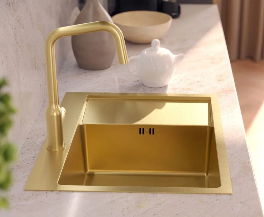 Chiuveta inox RUSSEL 116 auriu