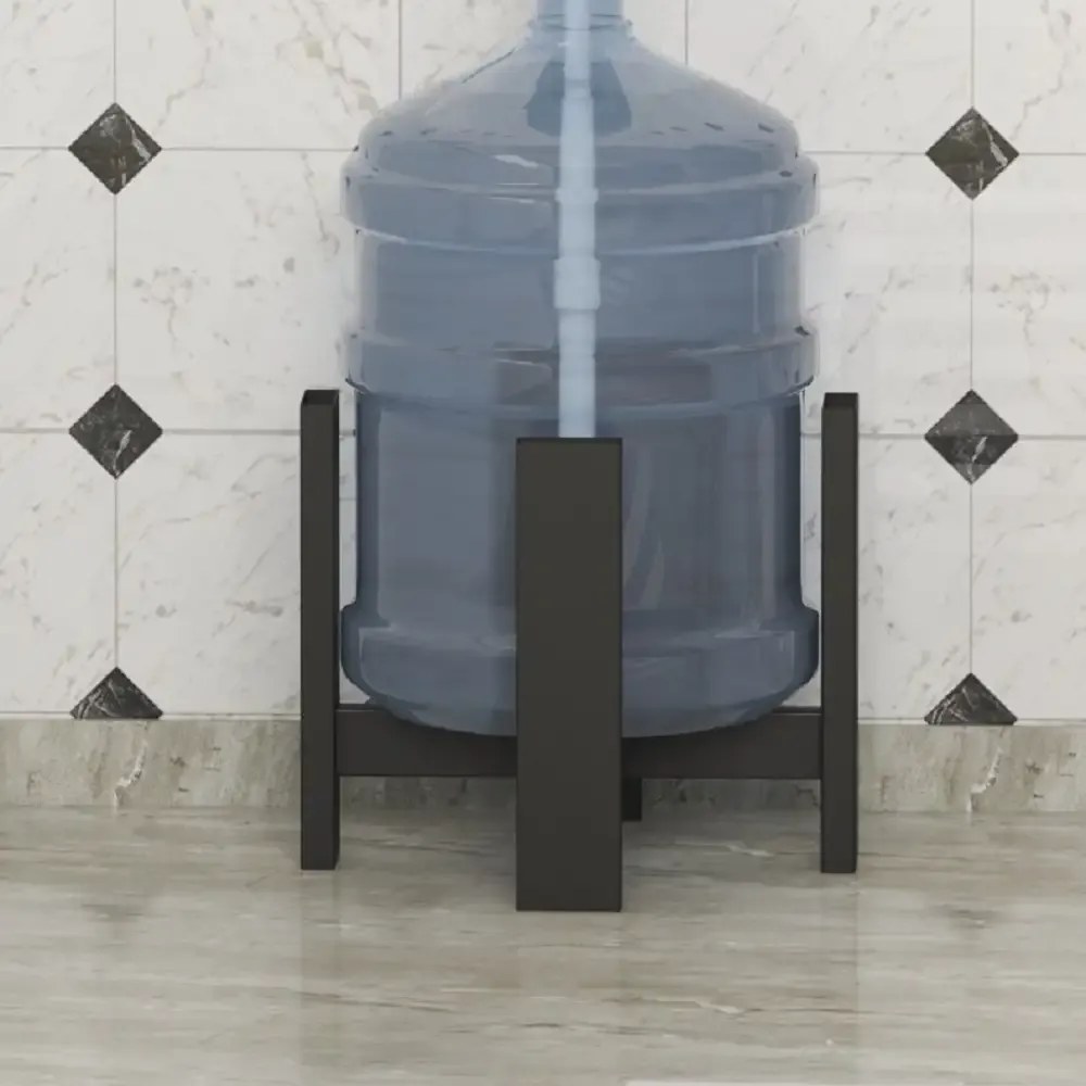 Suport ghiveci Anca, din metal, culoare negru