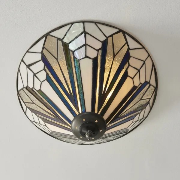 Endon 112191 - Plafonieră Tiffany ASTORIA 2xE27/60W/230V, Ø 40 cm