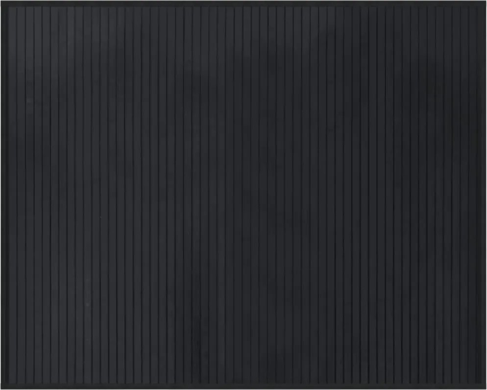 vidaXL Covor dreptunghiular, negru, 80x100 cm, bambus