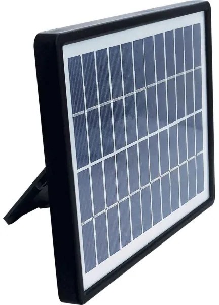 Proiector LED solar cu senzor TOMI LED/10W/7,4V 1800 mAh IP44 negru