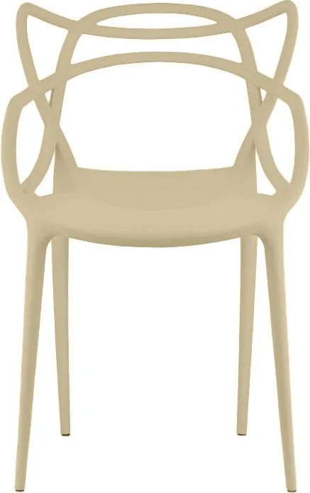 Scaun din plastic bej KATO