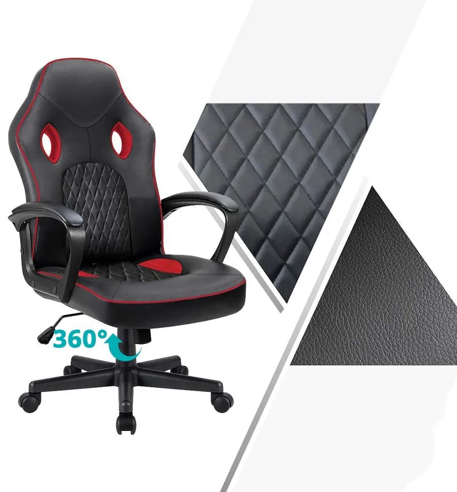 Scaun gamer cu spatar matlasat in 3 culori - basic