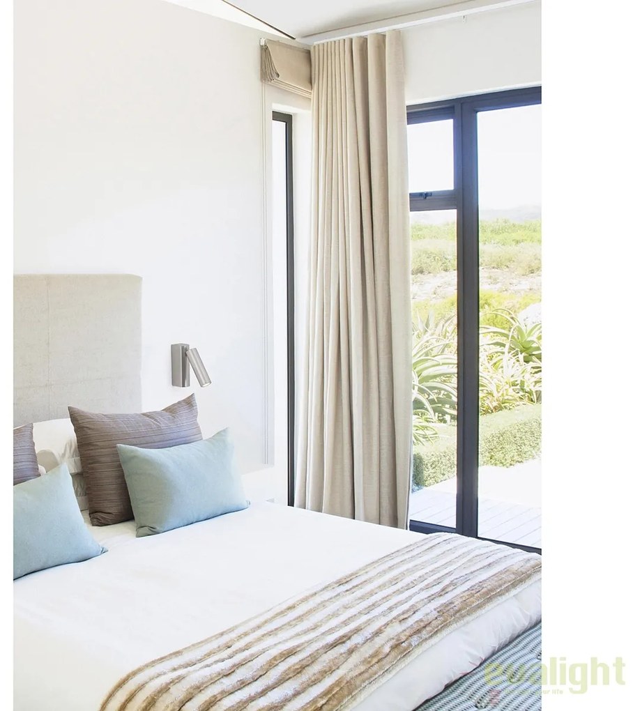 Aplica de perete LED design modern minimalist ROB nickel 68499