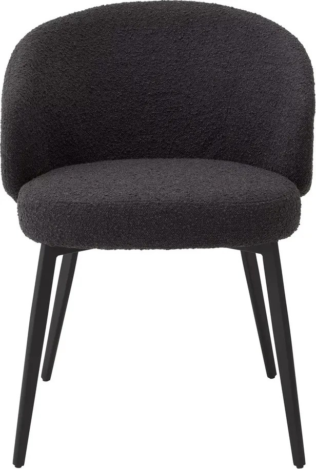Set de 2 scaune cu brate design LUX Lloyd, boucle negru 115989 HZ
