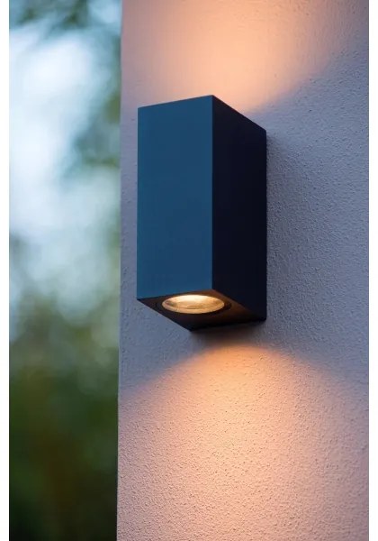 Aplică de exterior ZARO 2xGU10/35W/230V IP44 neagră Lucide 69800/02/30