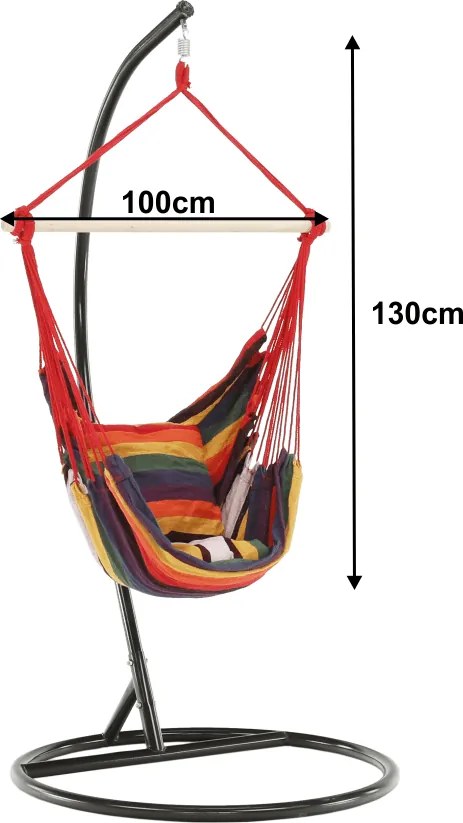 Hamac din pânză agăţat, roşu, NIKOLO NEW