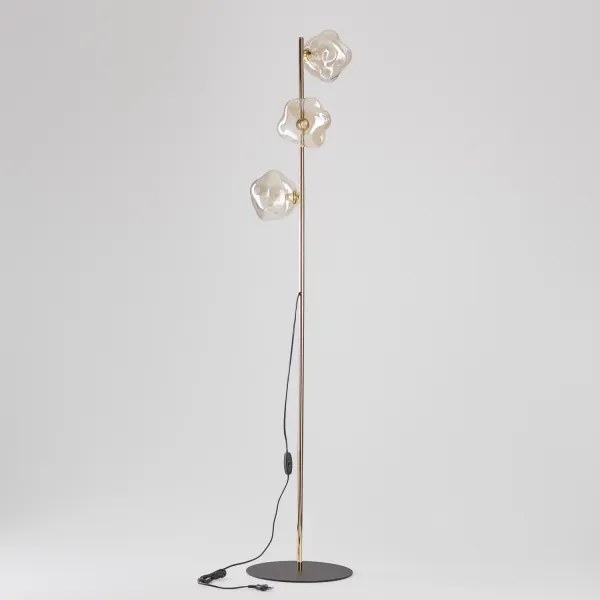 BRILAGI - Lampadar VULCANO 3xG9/8W/230V auriu/bej fumuriu