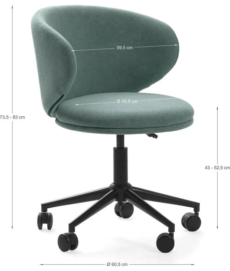 Scaun de birou verde Rush – Marckeric