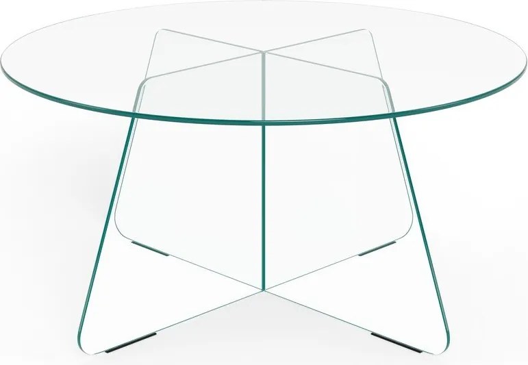 Măsuță de cafea rotundă din sticlă ø 80 cm Samos – Actona