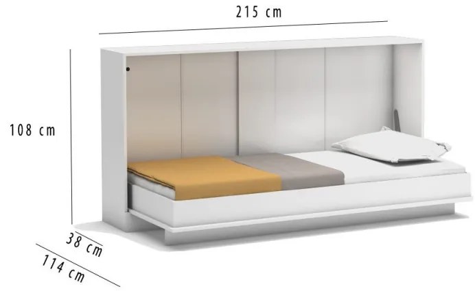 Pat rabatabil orizontal single - PRIMER LIFE 200 (90X200) - ALB