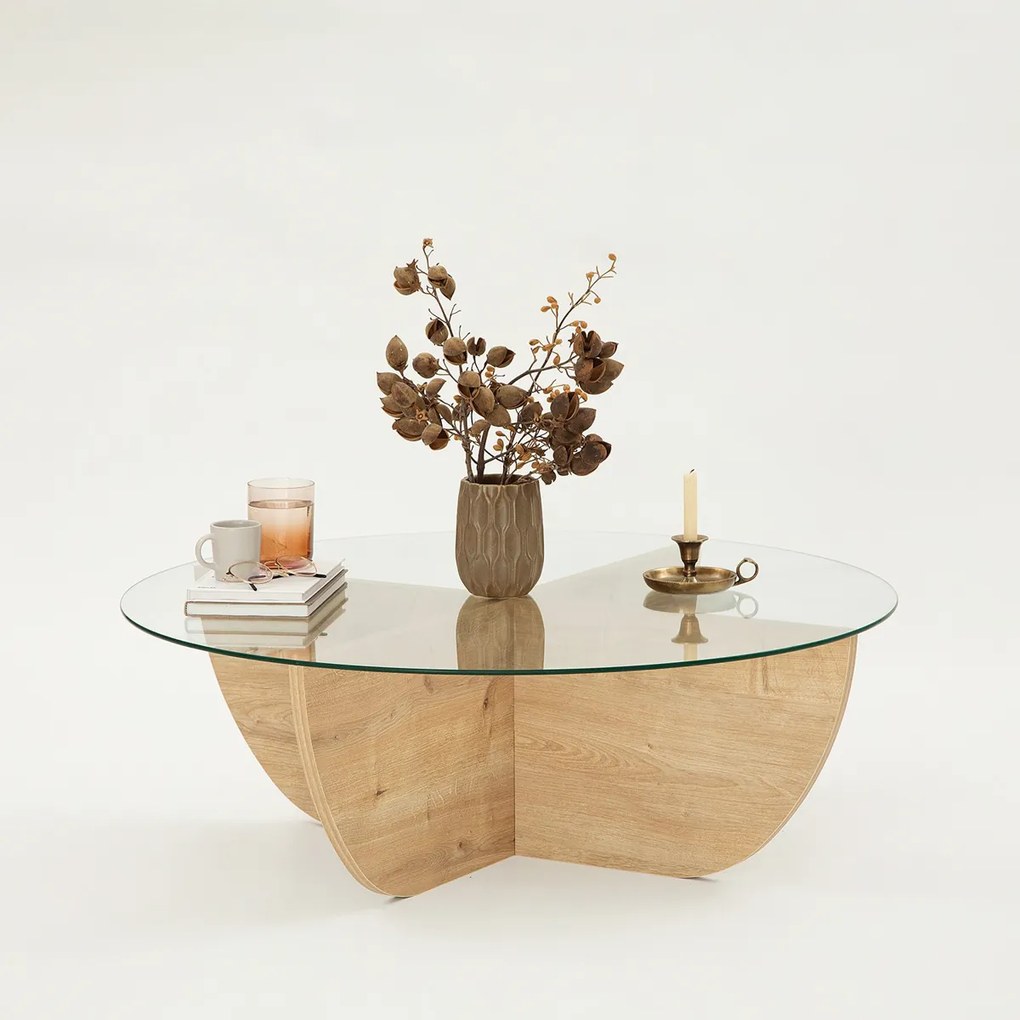 Masă de cafea Lily Sapphire Oak