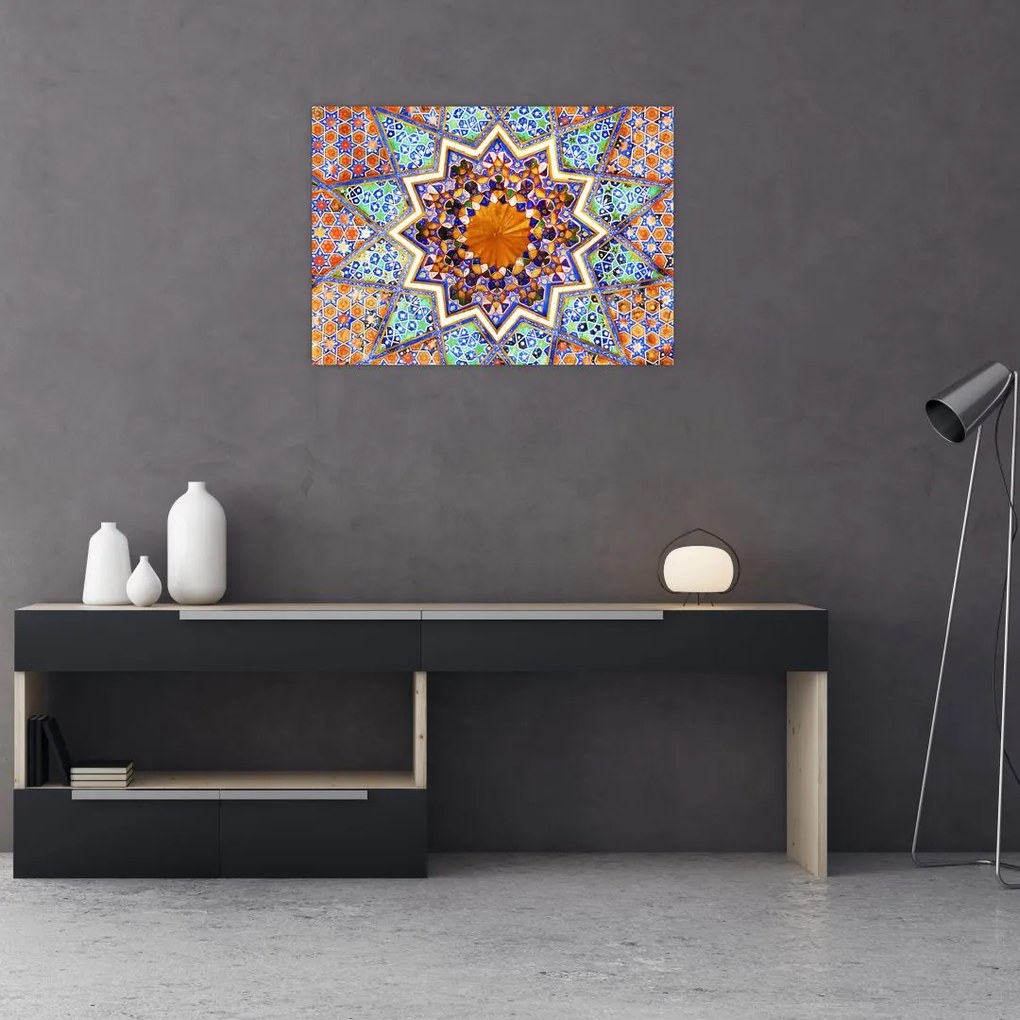 Tablou pe sticlă cu mozaic (70x50 cm)